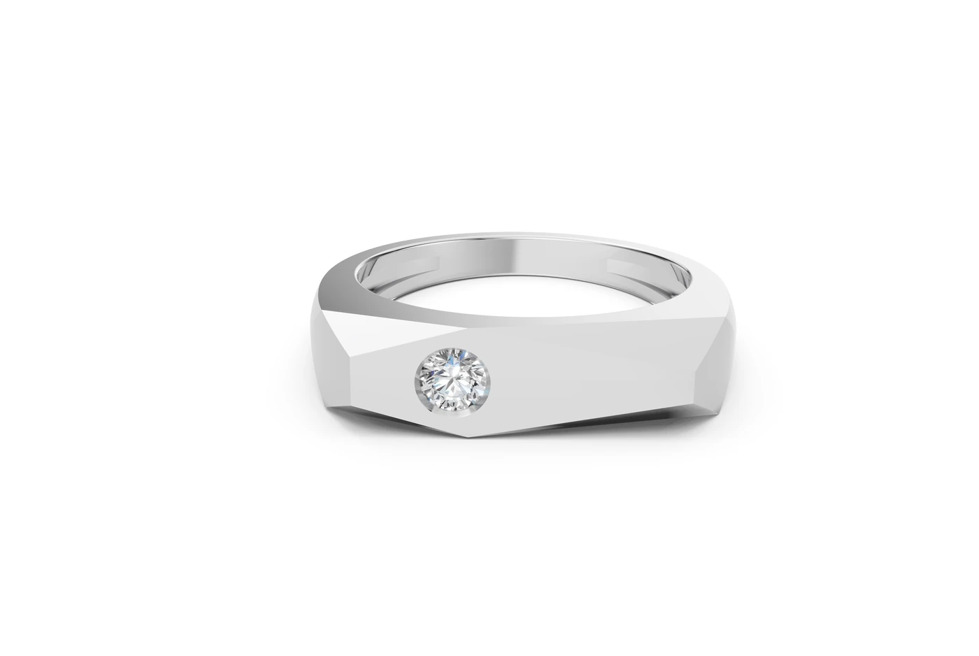 Facetta Solitaire Ring, supplied product view