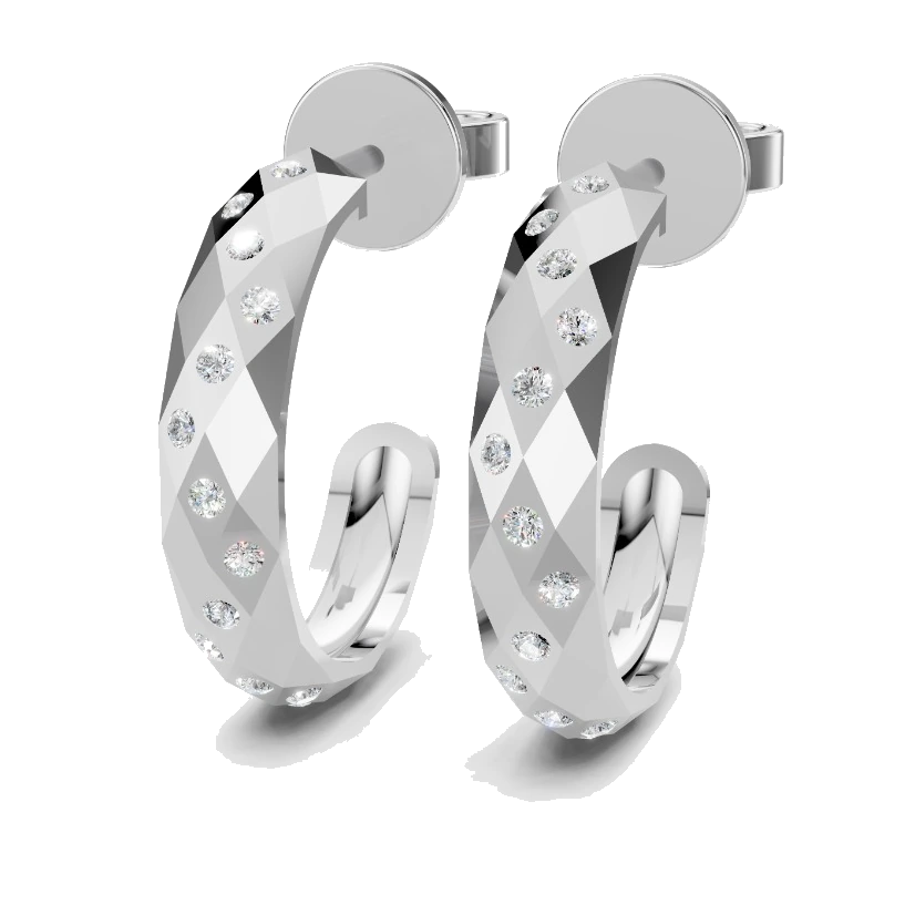 Facetta Multi Stone Hoops