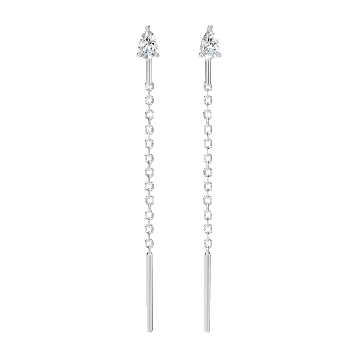 Petite Pear Sui Dhaga Earrings